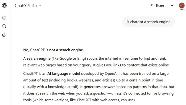 screenshot of a short chatgpt conversation.